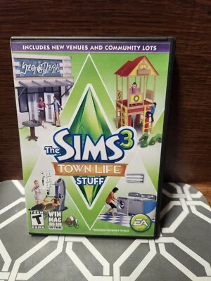 Sims 3: Town Life Stuff (Windows/Mac, 2011) Complete Clean Disc. - Image 1 of 4