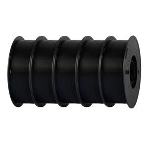 Filament d'imprimante 3D Kingroon PLA 1,75 mm 5 kg faisceau bobine 1 kg/rouleau FDM noir - Photo 1/22