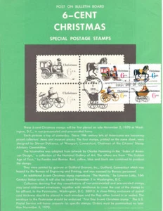 #1415-18 6c Christmas Toys Stamp Poster- Unofficial Souvenir Page Flat HC B4 - Picture 1 of 1