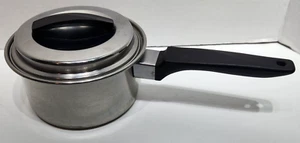 Cacerola de 1 cuarto de galón de acero inoxidable con tapa hecha en EE. UU. por EKCO 368 - Imagen 1 de 13