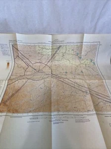 Grande Prairie NW 54/120 Aeronautical Chart Map Canada Topographical 1966 - Picture 1 of 10
