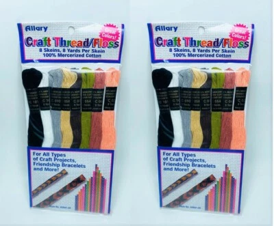 LOT OF 2 Allary 8 Skeins of Craft Thread - 8 Yards per skein - Image 1 of 3