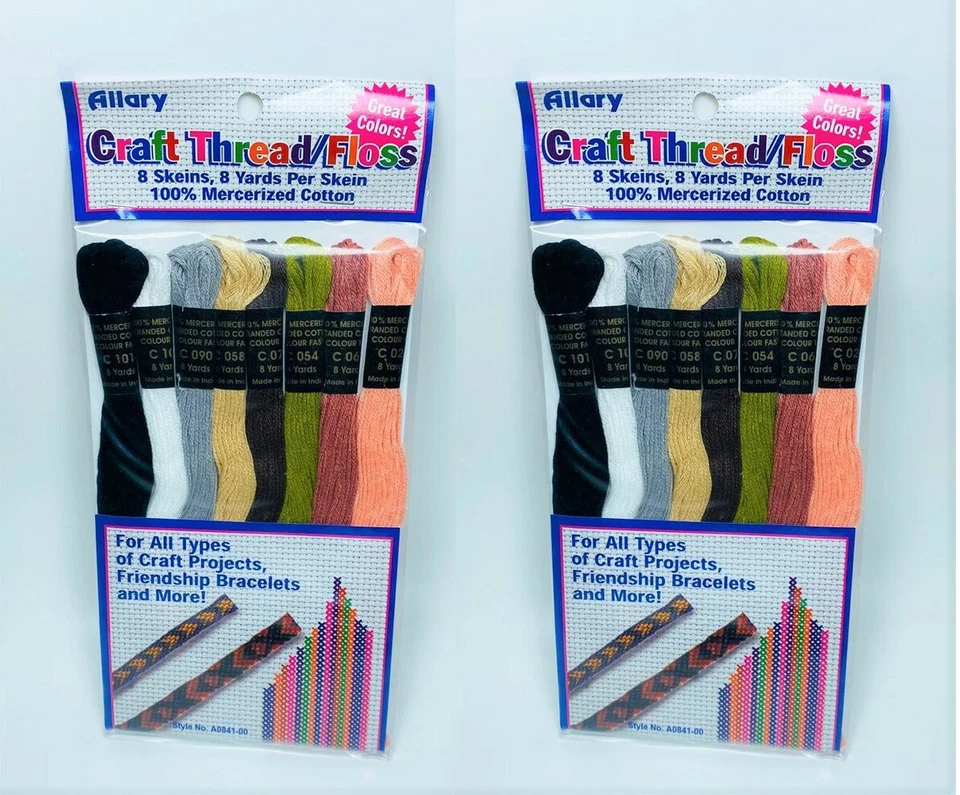 LOT OF 2 Allary 8 Skeins of Craft Thread - 8 Yards per skein - Image 1 of 3