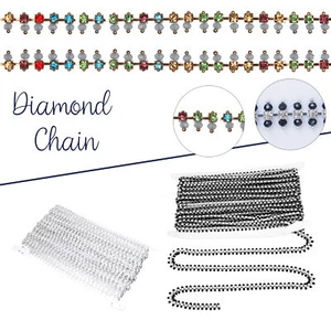 Diamante Cristal Estrás Costura Borde Cadena Hágalo Usted Mismo Artesanía Collar Pulsera Bolsas - Imagen 1 de 29