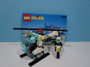 LEGO® System 6664 Chopper Cops / Police Helicopter + Motorcycle + Instructions - Picture 1 of 1