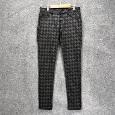 Pantalones de mezclilla Sapphire Ink para mujer 1 negro gris ajustados elásticos tiro bajo Foto 1 de 4