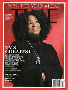 TIME Magazine January 17/24 2022 Shonda Rhimes The Year Ahead Eileen Gu The CDC - Picture 1 of 2