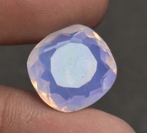 Natural Purple-Pink Welo Opal 12.35 Ct Cushion Untreated Certified Gemstone - Picture 1 of 7