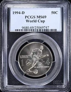 1994-D World Cup Commemorative Half Dollar 50c PCGS MS 69 - Picture 1 of 4