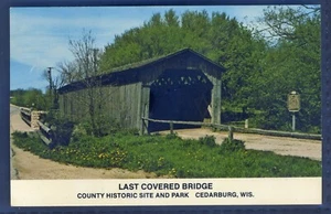 6 Card Assortment Cedarburg WI. (1 Milwaukee Card) POST CARDs V. 1960's - Picture 1 of 12