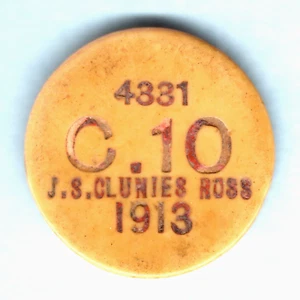 Cocos Keeling Islands. 1913 10 Cents.. VF - Picture 1 of 2