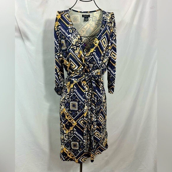 Vintage Lucky Brand Live in Love geometric dress size XL - Image 1 of 4
