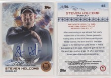 2014 US Olympic & Paralympic Team and Hopefuls Bronze /50 Steven Holcomb Auto