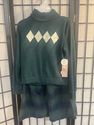 Conjunto Pantalón KENSIE GIRL 2 Piezas TALLA 12 VERDE NUEVO CON ETIQUETAS SKU A 76 Foto 1 de 4