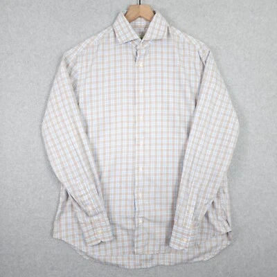 Vintage Gitman Bros Shirt Mens Large Long Sleeve Cotton Made In USA Plaid Button - Image 1 of 4