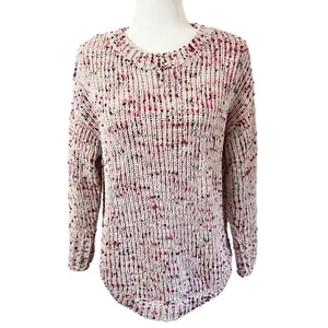 Harper Heritage Women's Chunky Knit Sweater Size M Speckled Confetti Long Sleeve - Picture 1 of 8