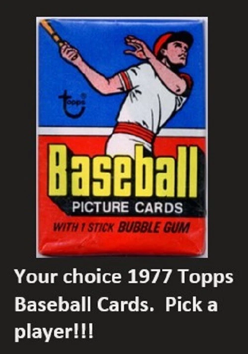 1977 Topps Baseball Singles Pick Complete Your Cards Set VG or BETTER 11-299 - Image 1 of 1
