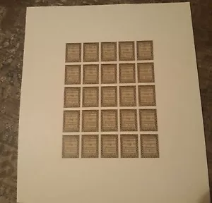Confederate states Facsimile Lithograph Reproduction Sheet 25 Stamps To A Sheet - Picture 1 of 1