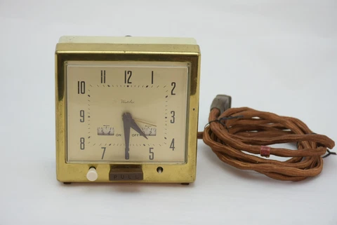 Vintage Retro Art Deco Westclox TS-1 Clock with Switch Timer - Works! Cover