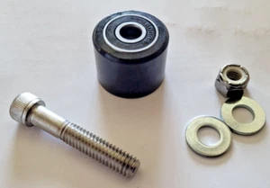 HONDA TRX250R TRX 250R UPPER CHAIN ROLLER, BLACK 52158-HB5-003 - Picture 1 of 8