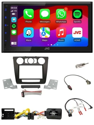 JVC Bluetooth 2DIN Lenkrad DAB USB Autoradio für BMW 1er man. Klima E87/E88/E81/ - Bild 1 von 4