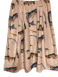 Rainbow Trout Fishing Rod Throw Blanket 40”X 50” 100% Fleece Gresahom - Picture 1 of 8