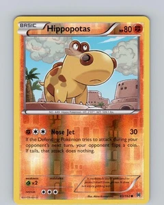 Pokemon TCG Hippopotas XY BREAKthrough 83/162 Reverse Holo Common Card LP-NM - Picture 1 of 2