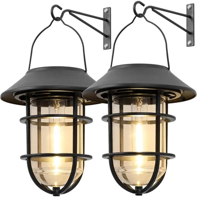 Upgrade Solar Outdoor Lights, Hanging Lantern, Waterproof Solar Lights with W... - Image 1 of 4