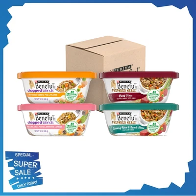 Purina Beneful Chopped Blends Wet Dog Food Soft Beef, Chicken 16 Pack - Image 1 of 4