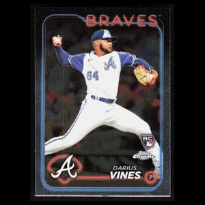 Darius Vines Rookie #197 2024 Topps Chrome Atlanta Braves Baseball Card MLB - Picture 1 of 3