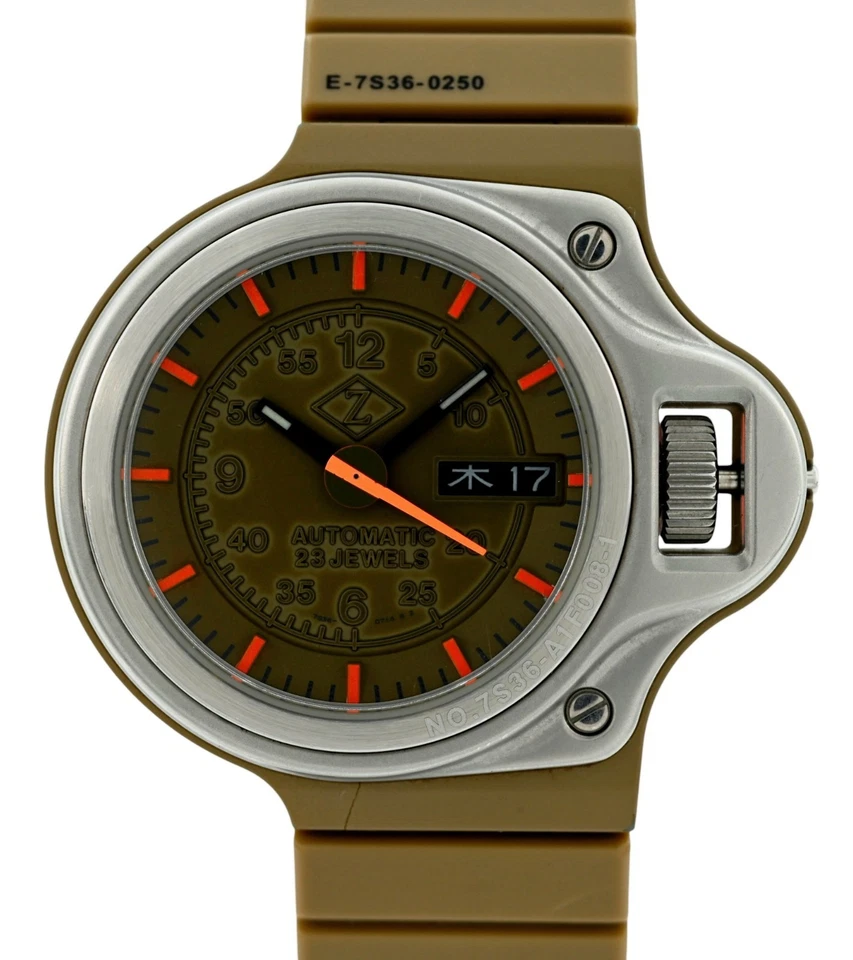 Reloj Seiko Cabane de Zucca JDM Giugiaro Salpicadero Plástico Marrón Ref: 7S36-0250! Foto 1 de 4