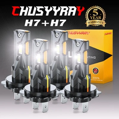 Combo de faros LED de luz alta baja para Suzuki Kizashi 2010-2013 H7+H7 Foto 1 de 4