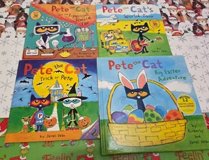 PETE THE CAT - JAMES DEAN - LOT OF 4 BOOKS (3 PB & 1 HC) - INCLUDES POSTER - Picture 1 of 6