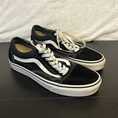 Zapatillas Vans para mujer 9,5 Old Skool negras con rayas blancas de jazz para hombre’s 8 Foto 1 de 4