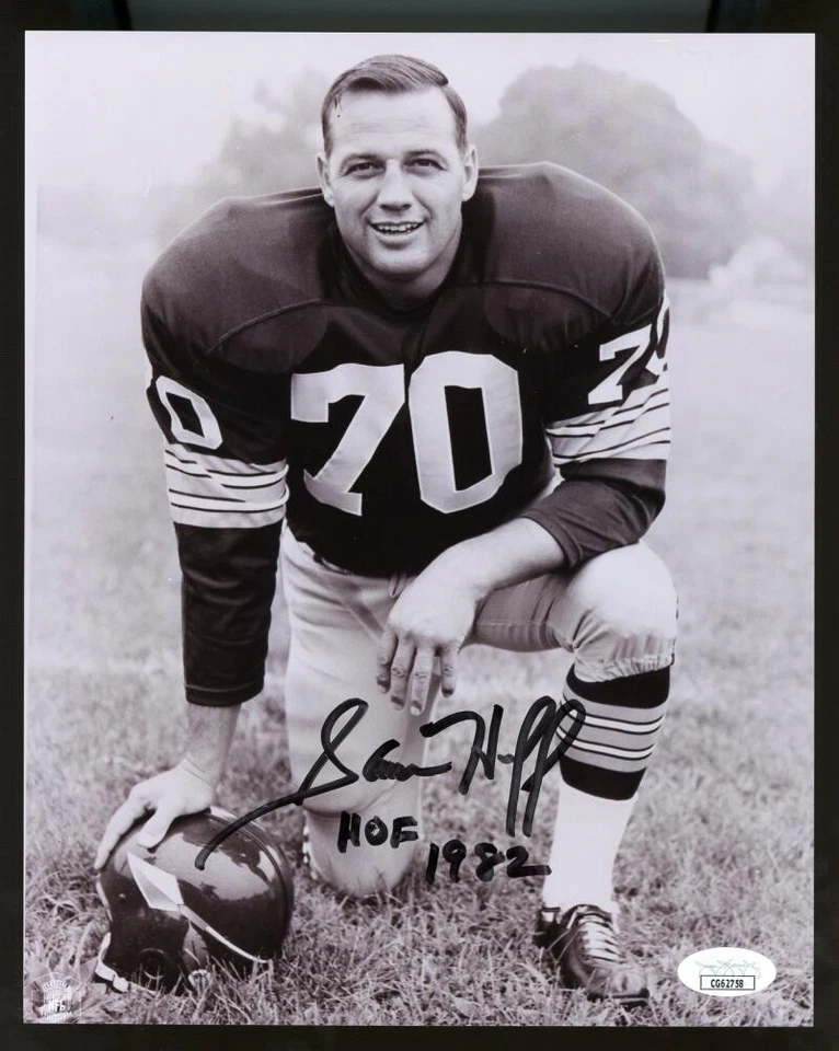 Sam Huff Redskins HOF Signed Autographed 8x10 Photo JSA Authentic - Image 1 of 1