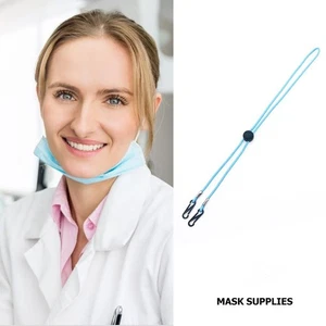 12 Piezas Máscara Facial Ajustable Cordón Cuerda Cinturón con Clip para Uso Extendido - Imagen 1 de 12