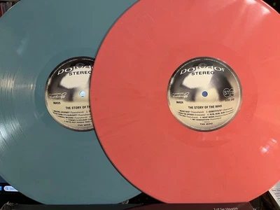 The Story Of The Who Pink/Blue Double Vinyl LP Vinyl Record  NEW - Image 1 of 4