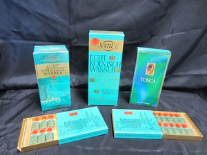 5x VINTAGE TOSKA 4711 - LOT org. Echt Kölnisch Wasser 5x ORG.Verpackungen 1960 - Bild 1 von 8