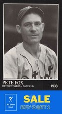 1991 Conlon Collection TSN #197 Pete Fox