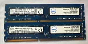 Sk Hynix - DDR3 - 4GBx2 (8GB Total) - HMT351U6BFRBC-H9 (Dell) PC3-10600U 1333MHz - Picture 1 of 2