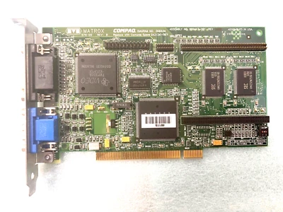 VINTAGE Matrox PCI 2 MB VGA Video Card 576-05 Rev B Compaq 243136-001 MXB178 - Image 1 of 3