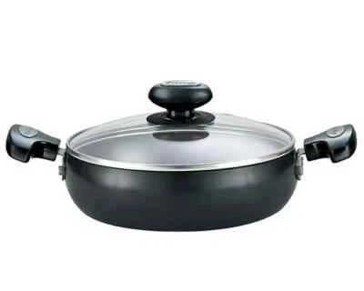 Sartén para saltear utensilios de cocina anodizados duros Indian Best Prestige, 240 mm, color negro Foto 1 de 4