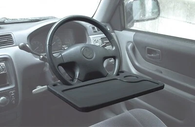 Steering wheel mounting table car tray driver's seat laptop ipad dining desk - Image 1 of 4