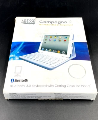 Adesso Compagno 2 Bluetooth Keyboard - (WKB-2000CW) - White ✅ ❤️️ ✅ ❤️️ - Image 1 of 4