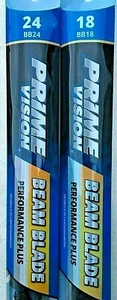 PRIME VISION 24"+ 18" BEAM PREMIUM MULTI FIT WIPER BLADES - Picture 1 of 5