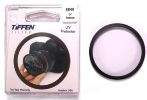 Never Used Tiffen 55mm UV Protector Multi-Adaptable for Many Camera Lens - Picture 1 of 3