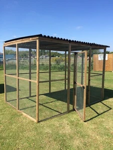 Covered Walk In Run Animals 19G 6ft x 9ft chicken rabbit bird aviary enclosure - Picture 1 of 5