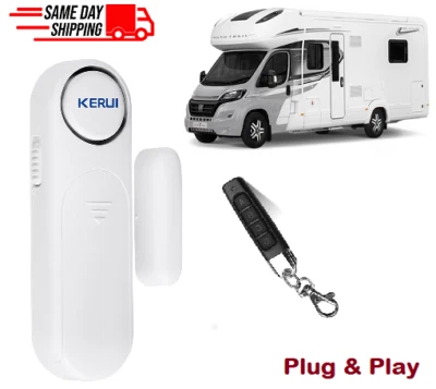 DOOR ALARM Camper-VAN-Motorhome-Caravan Wireless Remote Alarm Security Entry Door Sensor
