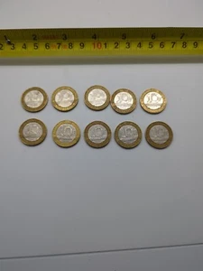 Lote de 10 monedas francesas Liberte Egalite Fraternite 10F 1998-1992 - Imagen 1 de 7