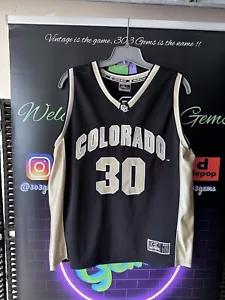 Vintage Colorado Buffaloes #30 NCAA College Basketball Jersey CU Buffs - Picture 1 of 5